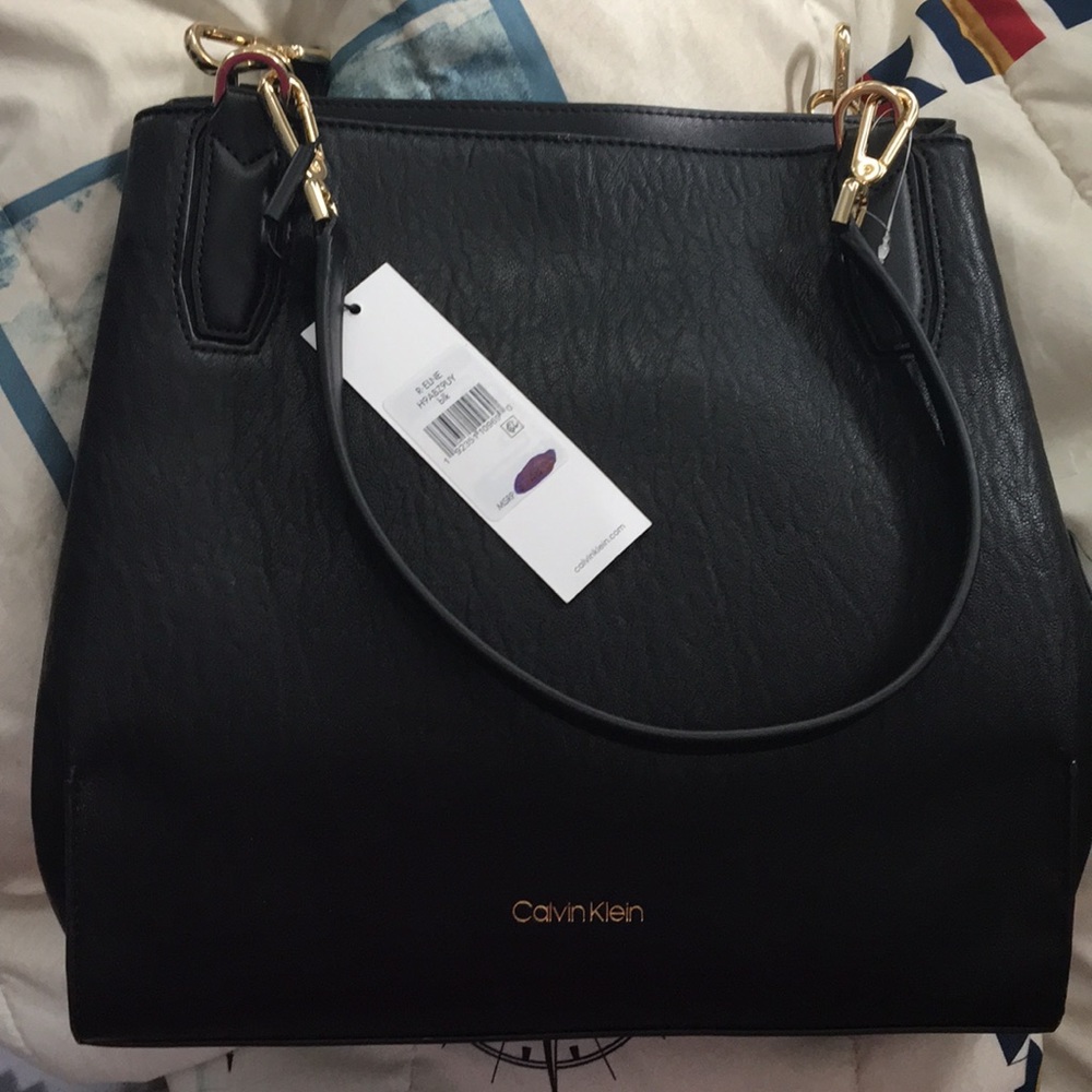 NWT CK black tote//purse